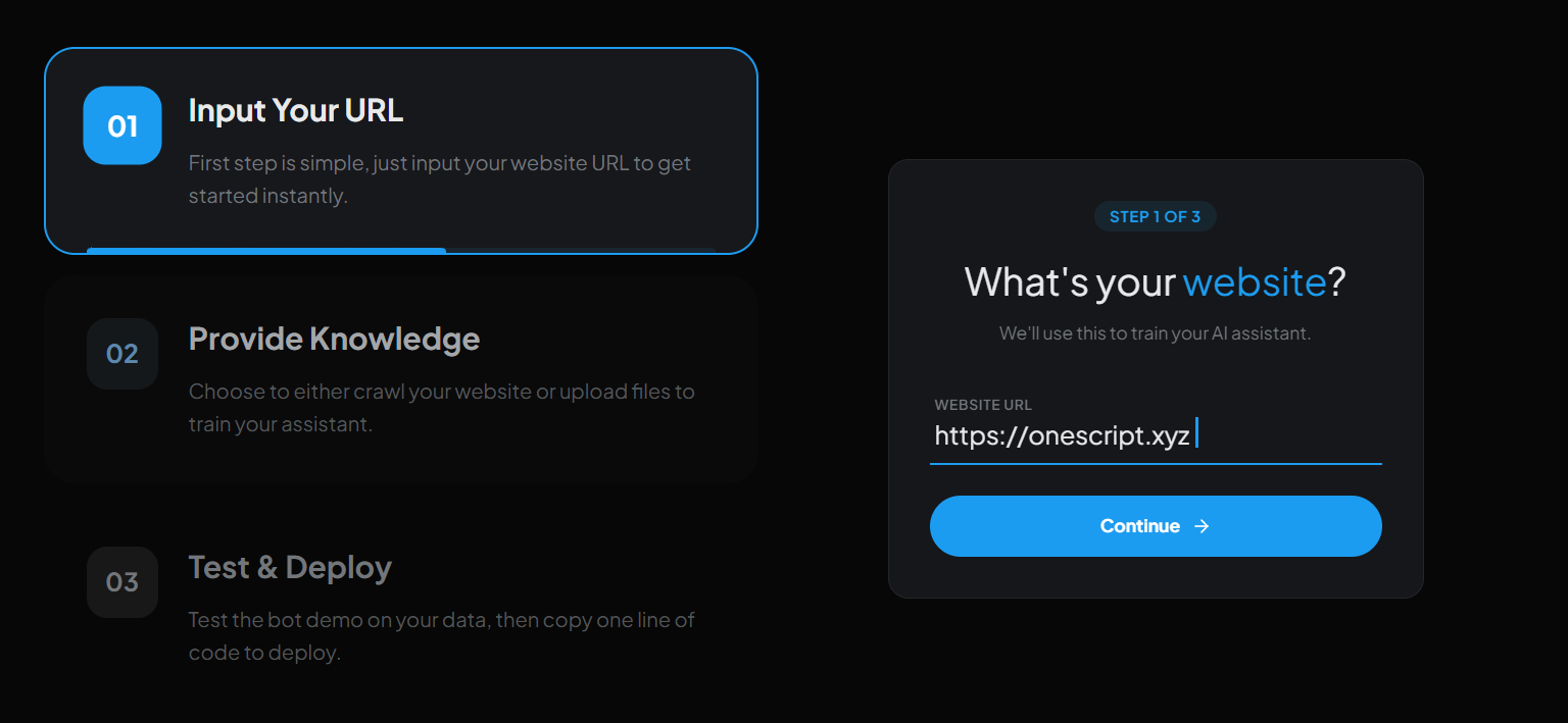 OneScript: Support, Rewritten gallery image