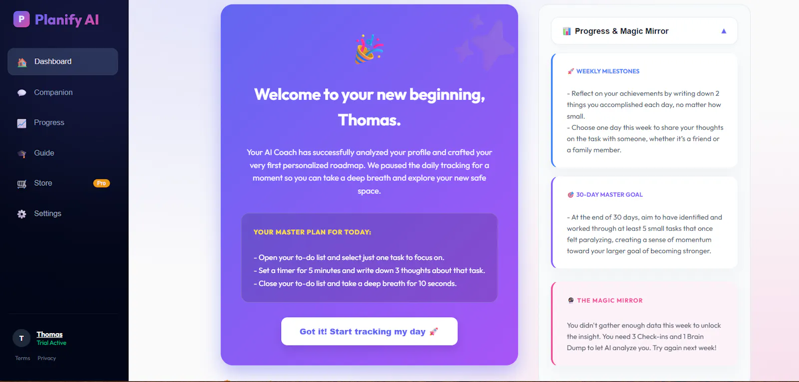 Planify AI screenshot 2