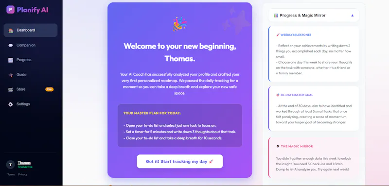 Planify AI screenshot 2