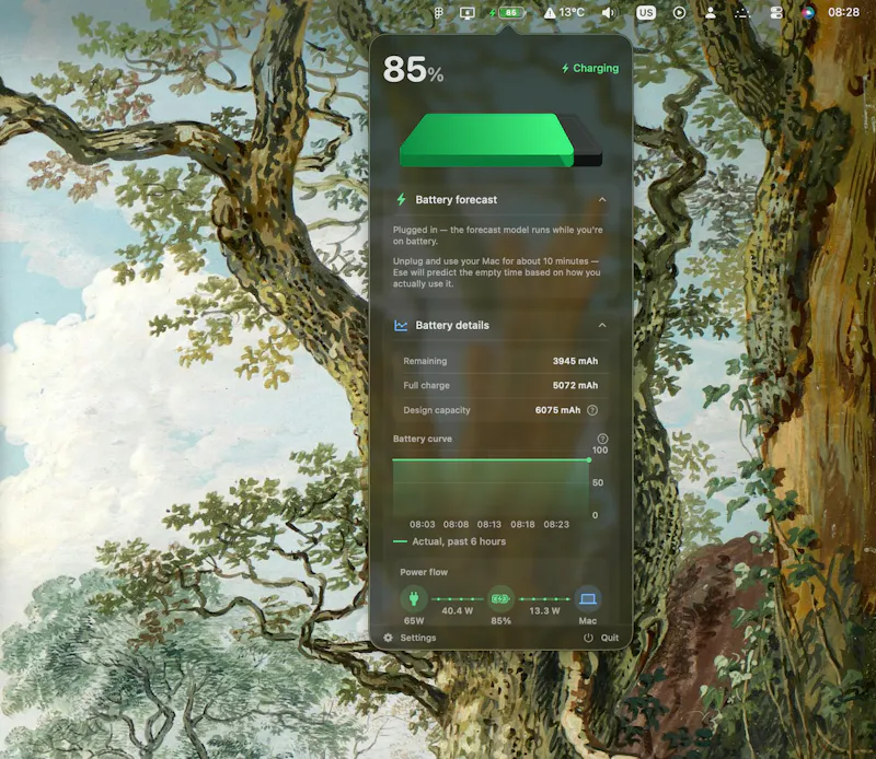 Ese — Smart Battery Manager for Mac screenshot 4