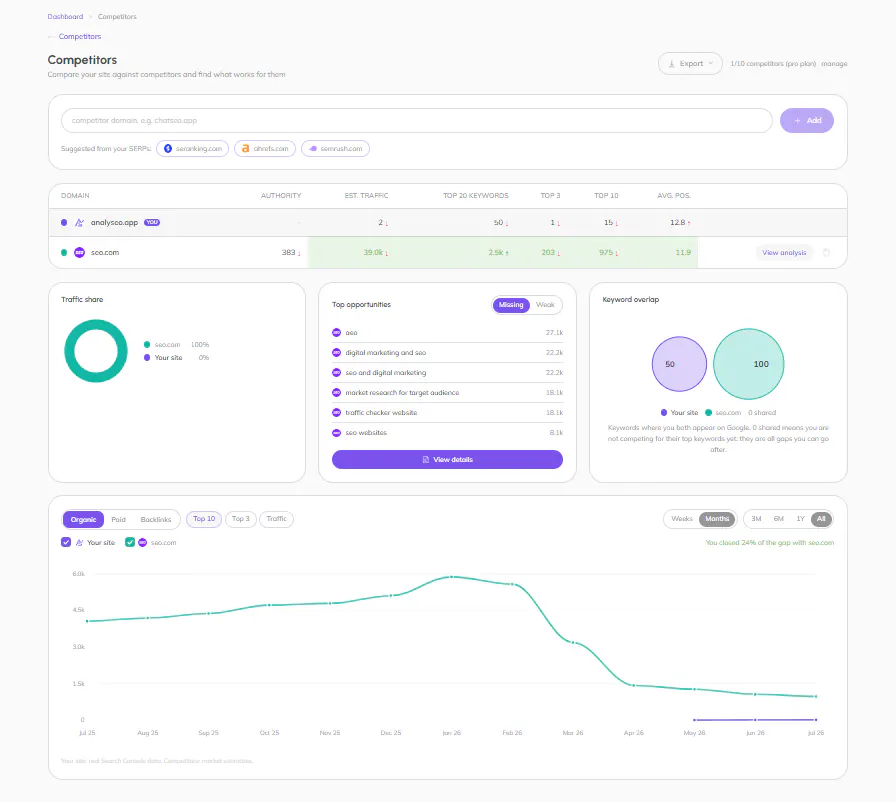 AnalySEO gallery image