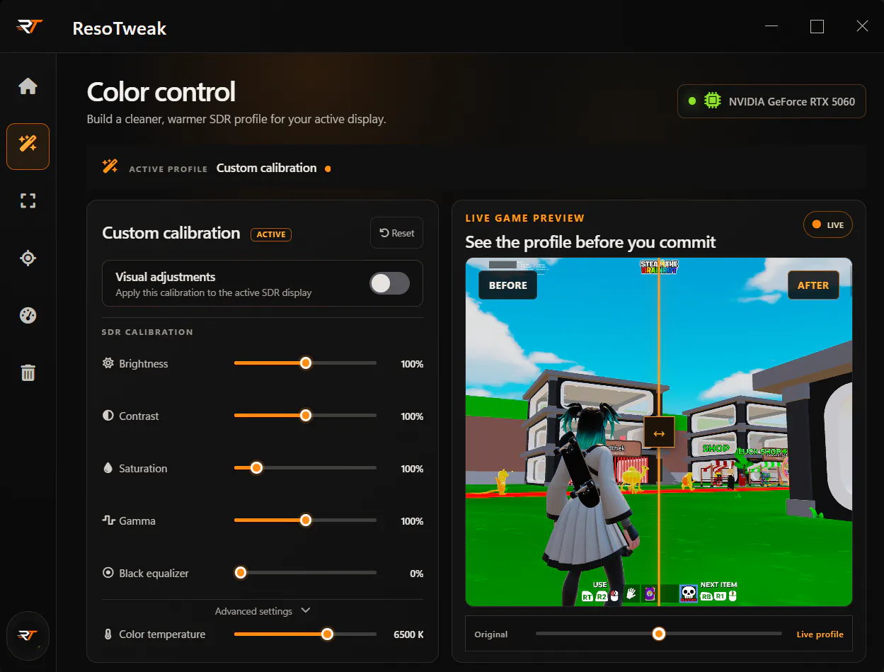 ResoTweak — Your PC. Ready when you are. gallery image
