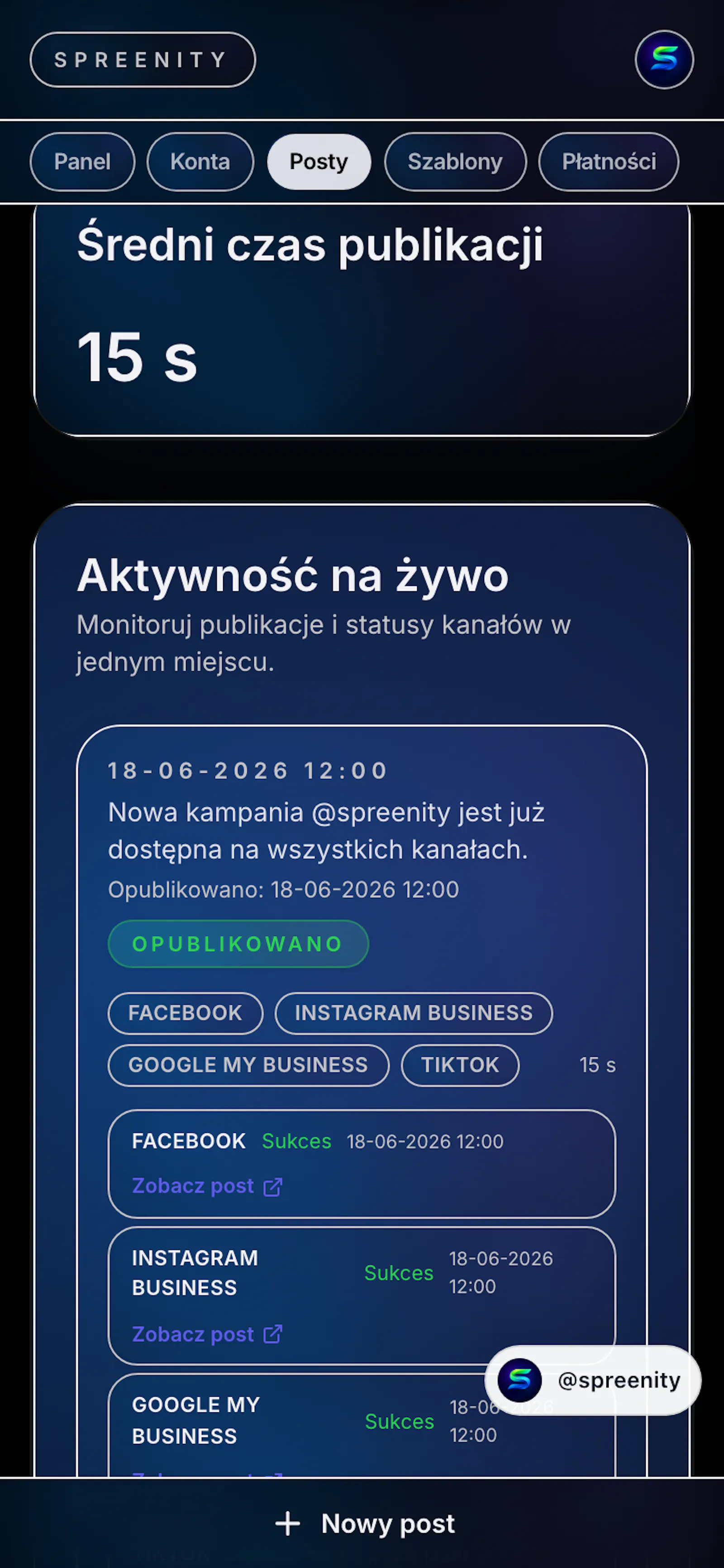 Spreenity screenshot 2