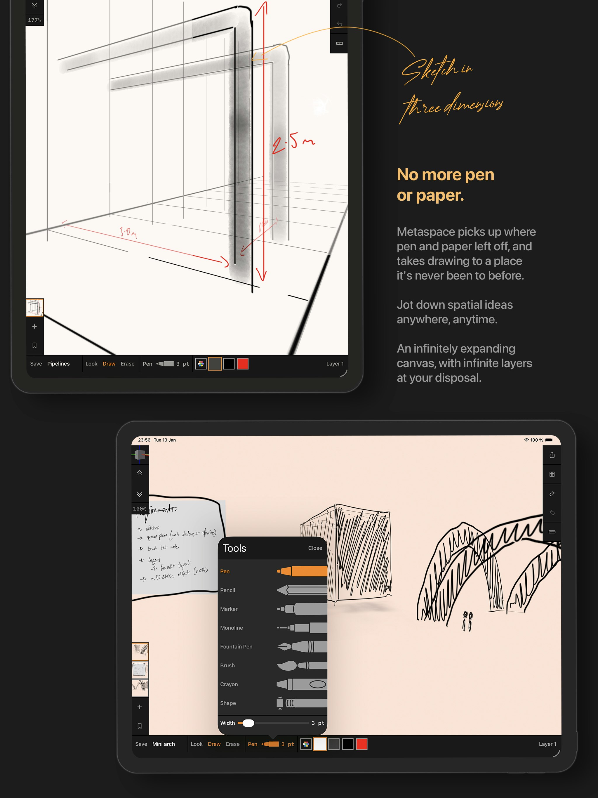 Metaspace 3D Sketchbook gallery image