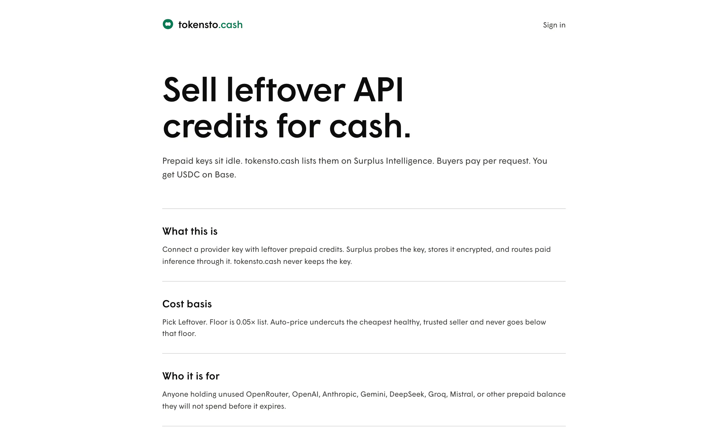 tokensto.cash gallery image