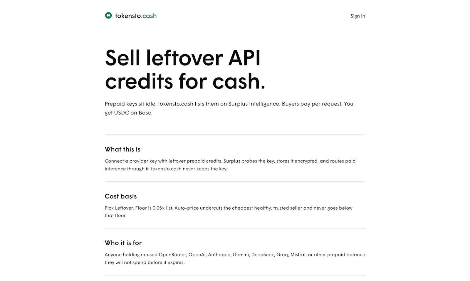 tokensto.cash screenshot 3