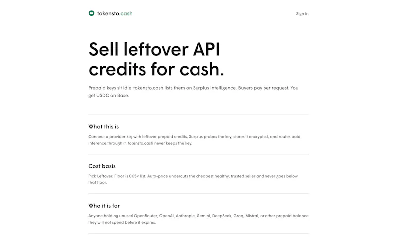 tokensto.cash screenshot 3