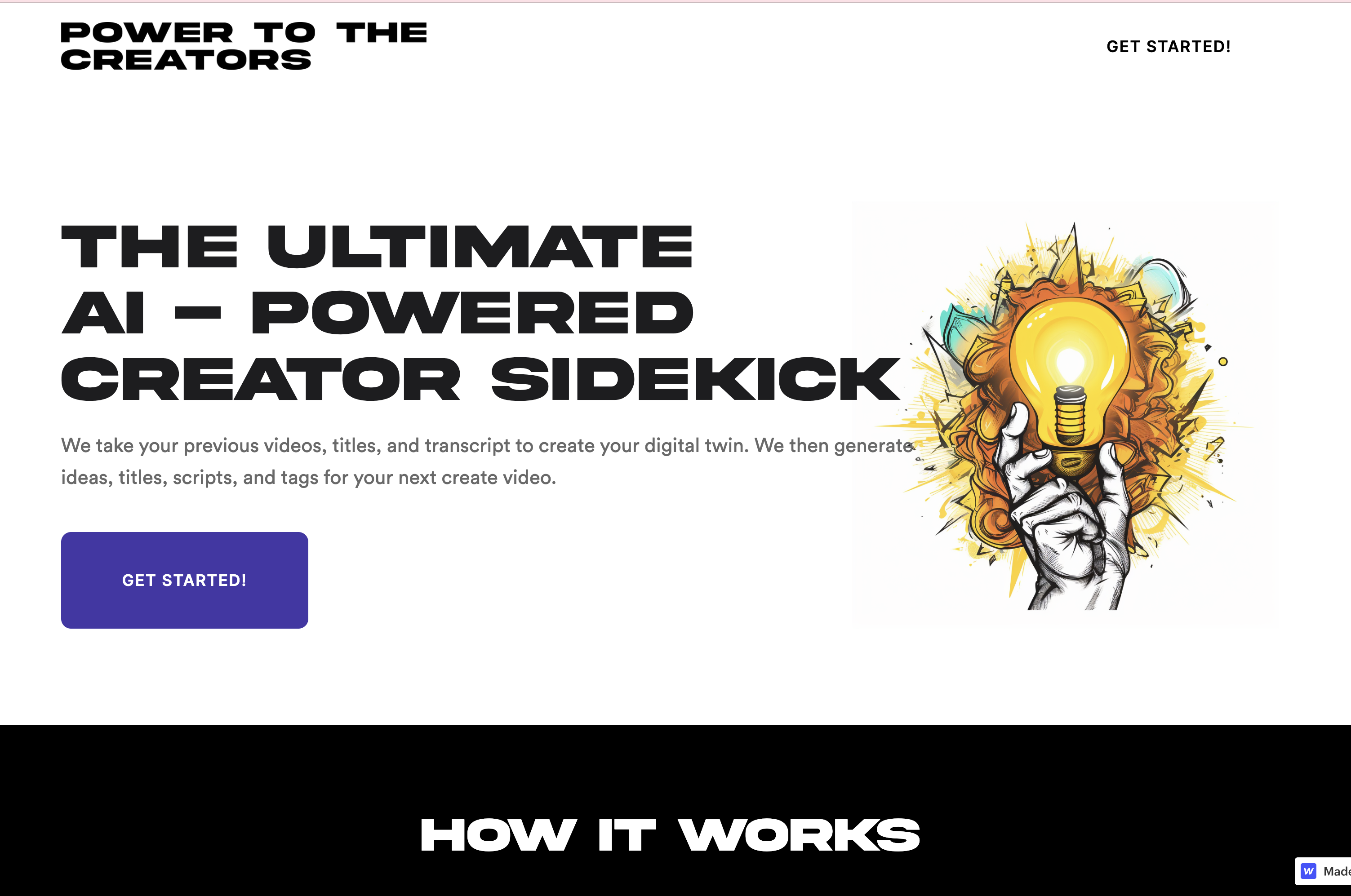 Power to the Creators: