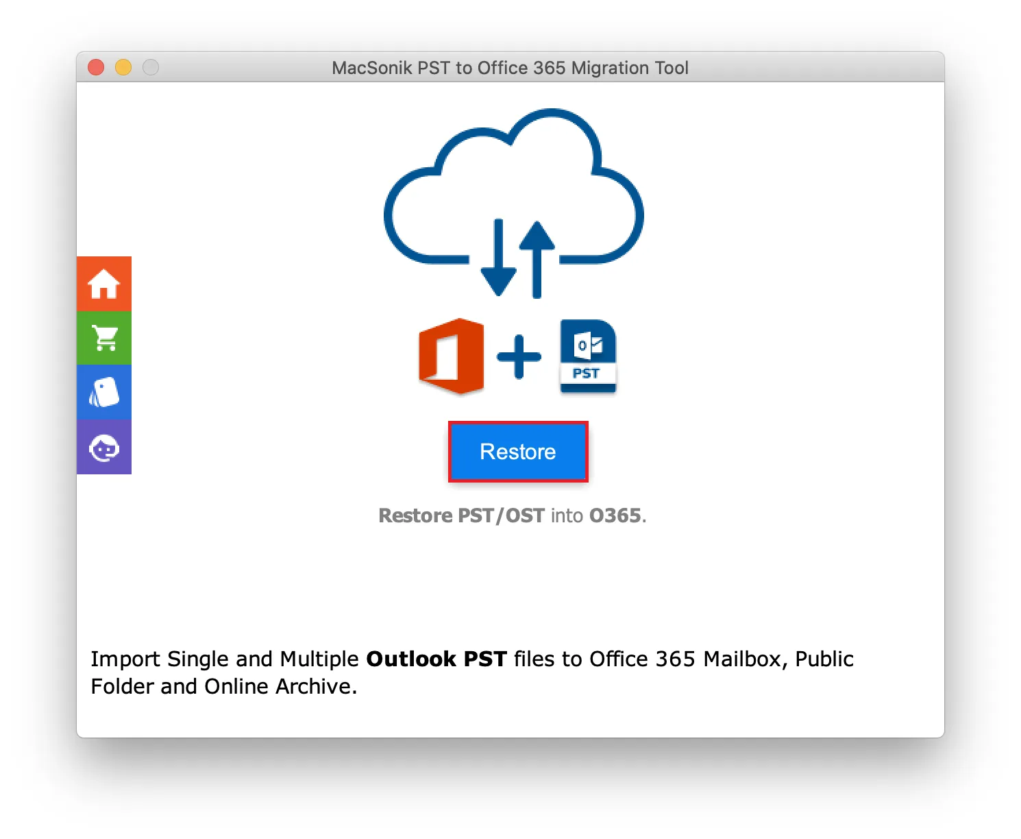 MacSonik PST to Office 365 Migration media 2