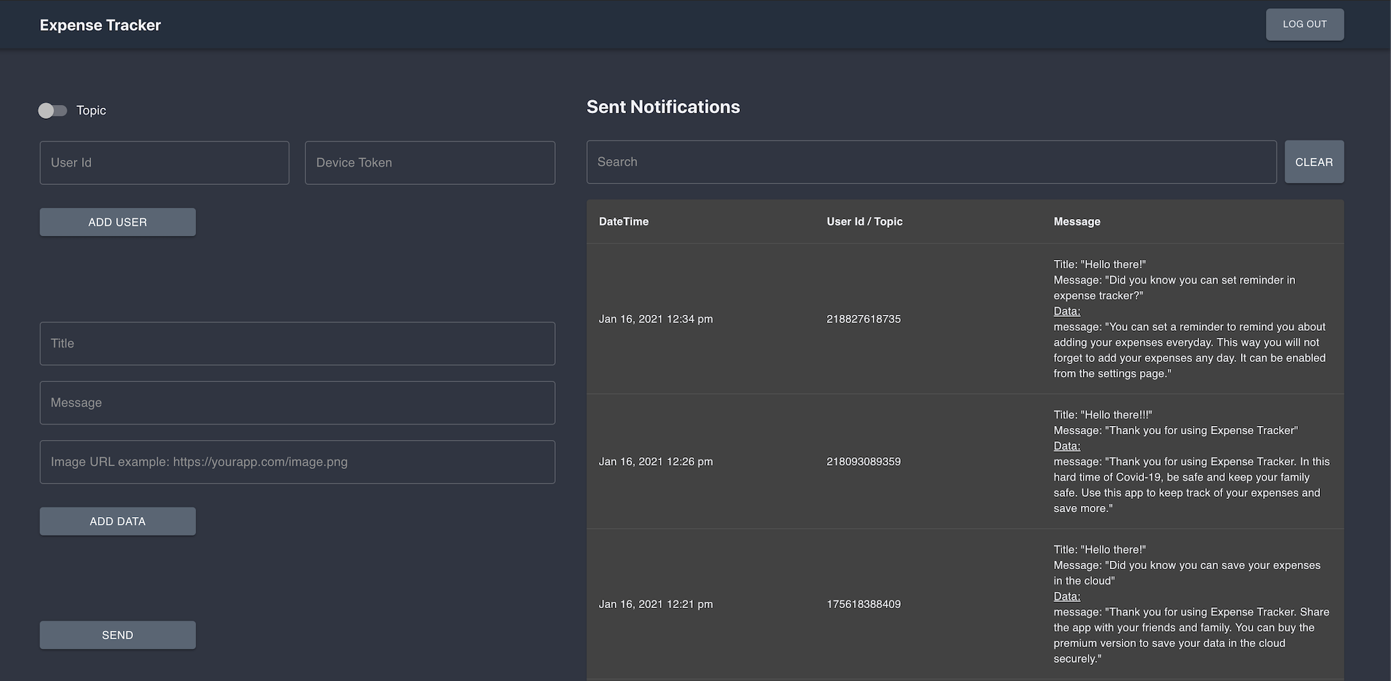 Firebase Notfier gallery image