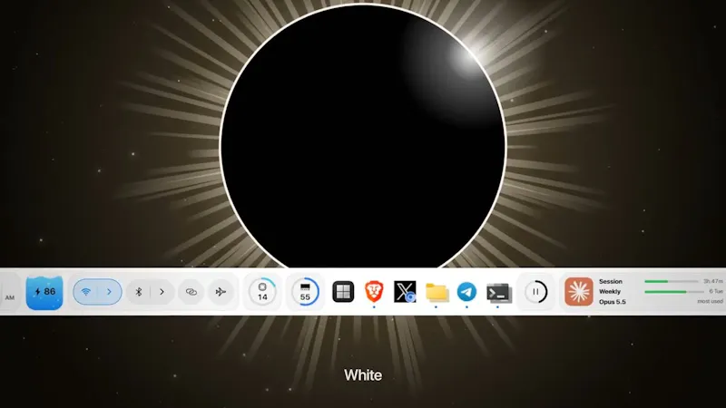 lumabar screenshot 1 (video preview)