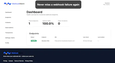 WebhookWatch gallery image