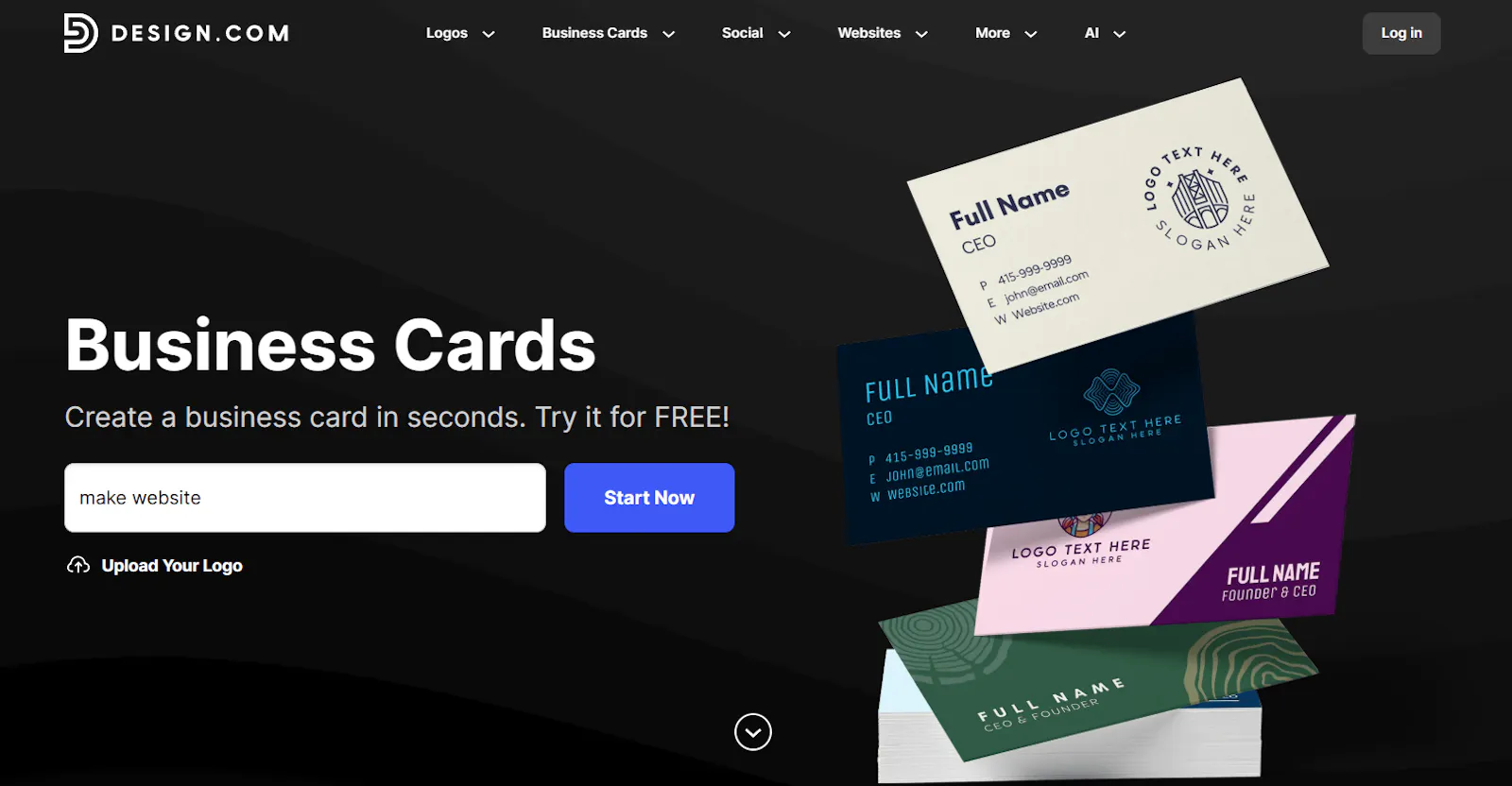 Design.com Business Card Maker screenshot 1