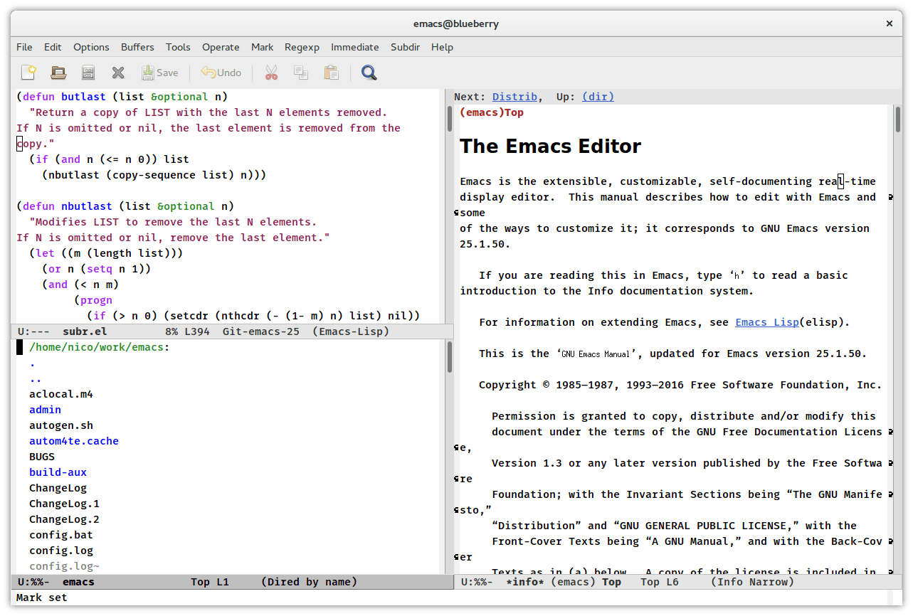 GNU Emacs media 1