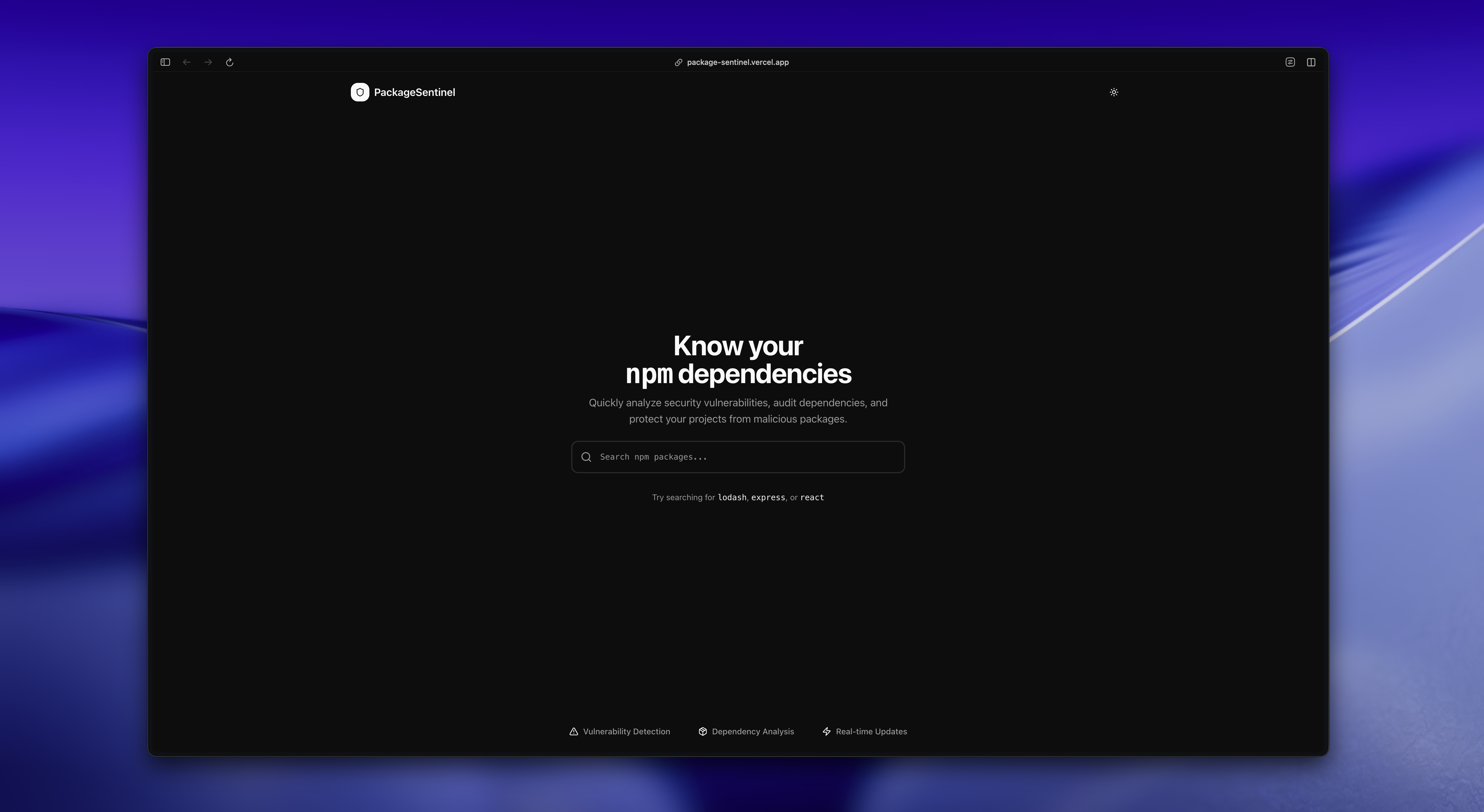 PackageSentinel gallery image