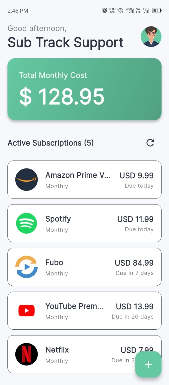 Sub Track screenshot 1