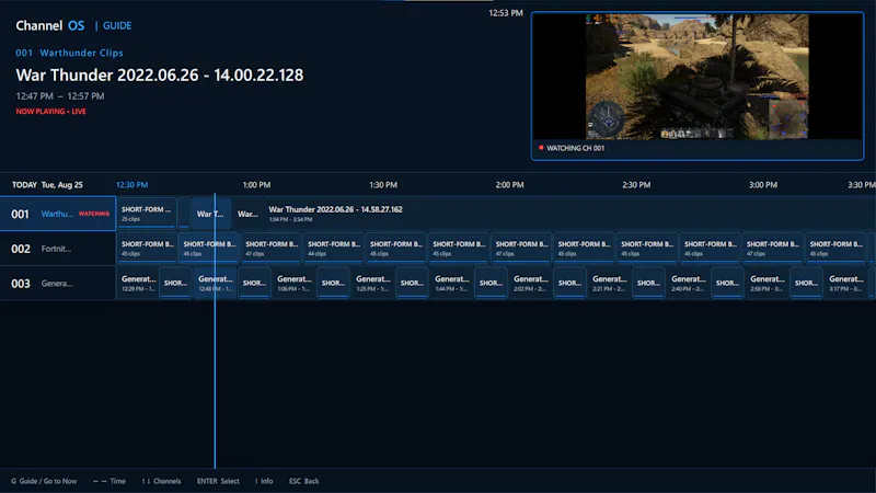 ChannelOS screenshot 2
