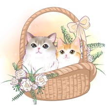 Custom Cartoon Pet Portrait Canvas gallery image