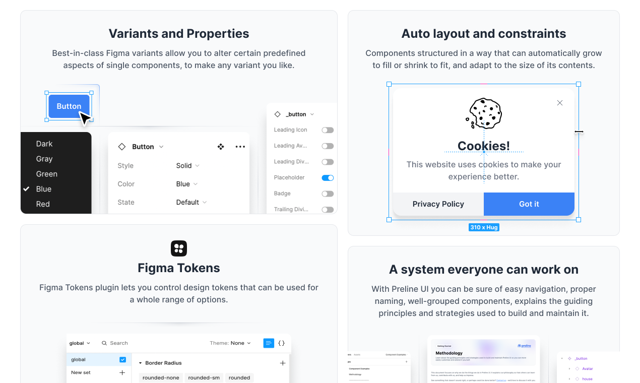 Preline UI Figma - 가장 큰 무료 Figma 디자인 시스템 미디어 4