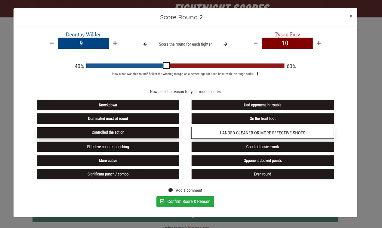 Fightnight Scores gallery image