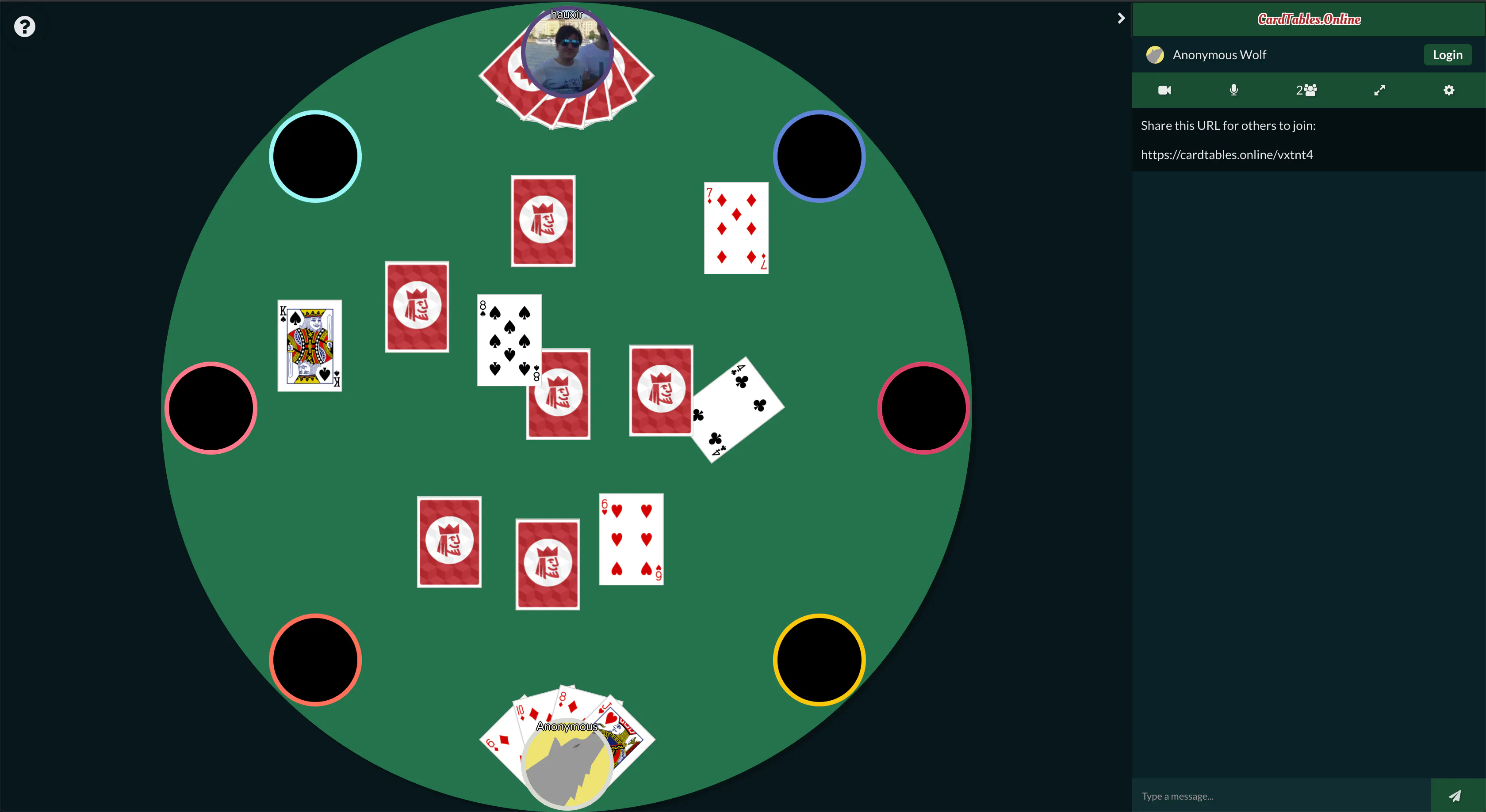 Cardtables Online