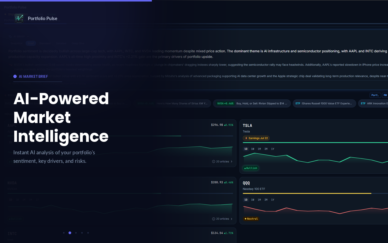 Portfolio Pulse: AI Stock Analysis gallery image