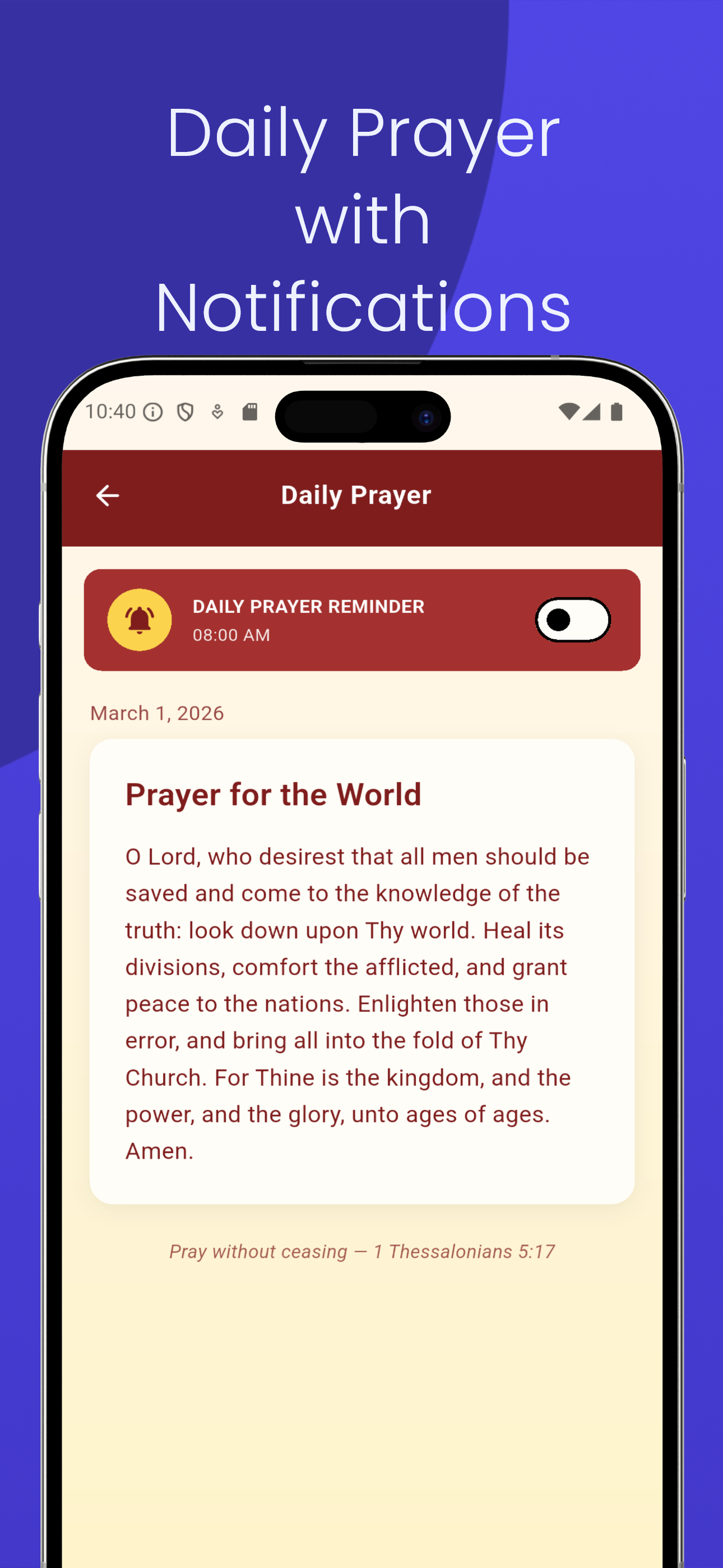 Bible: Daily Prayer gallery image