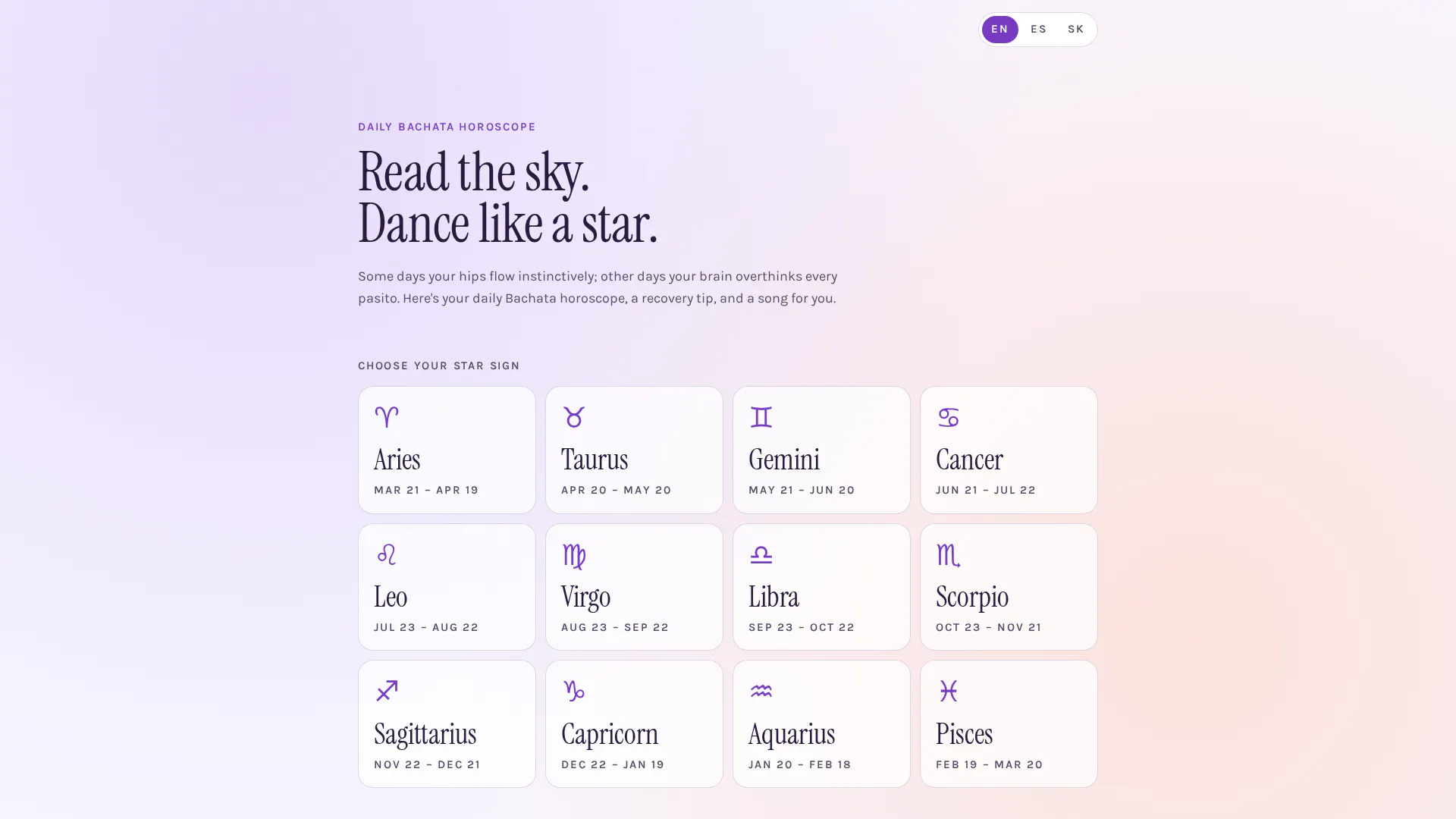Bachata horoscope for dancers gallery image