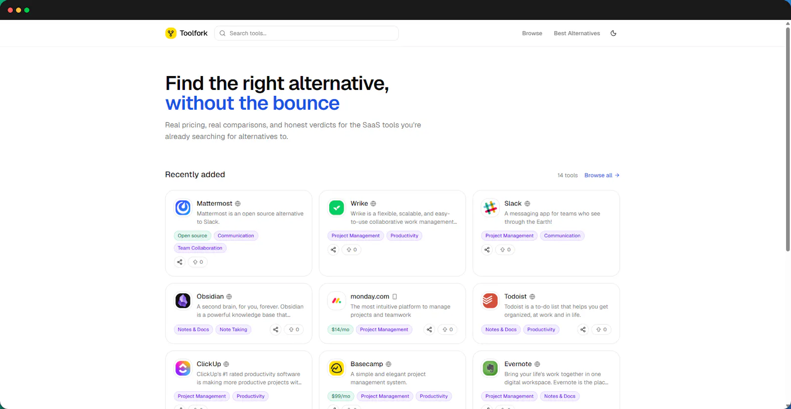 Toolfork screenshot 1
