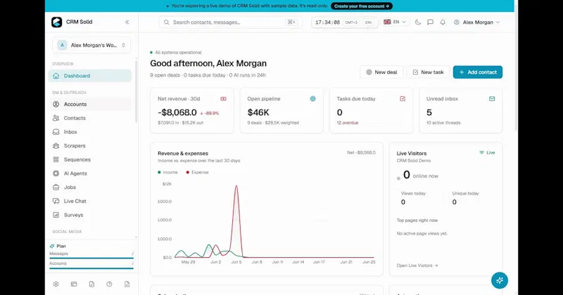 CRM Solid screenshot 1