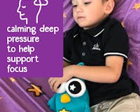 Snuggable Weighted Blanket & Huggable Plush for Special Needs Kids media 1