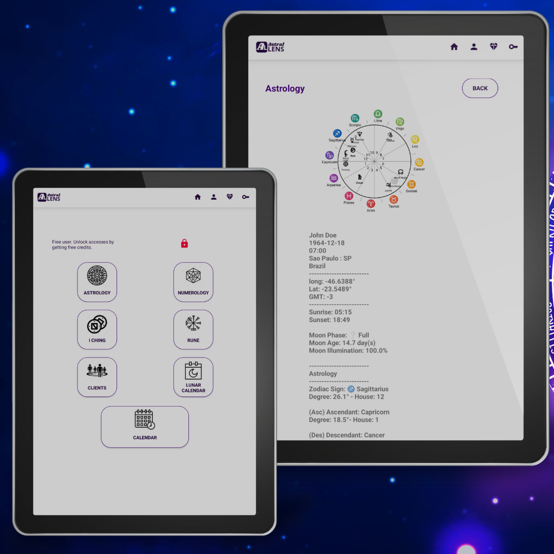 Astral Lens - Astrology in your mobile - Product Hunt launch logo and brand identity
