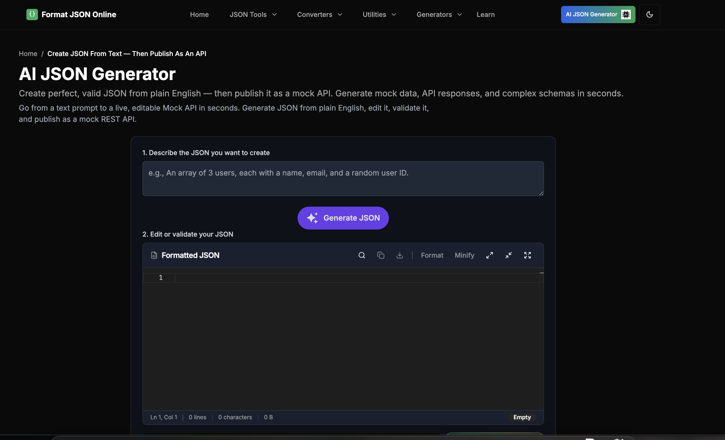 Free JSON formatter & validator gallery image