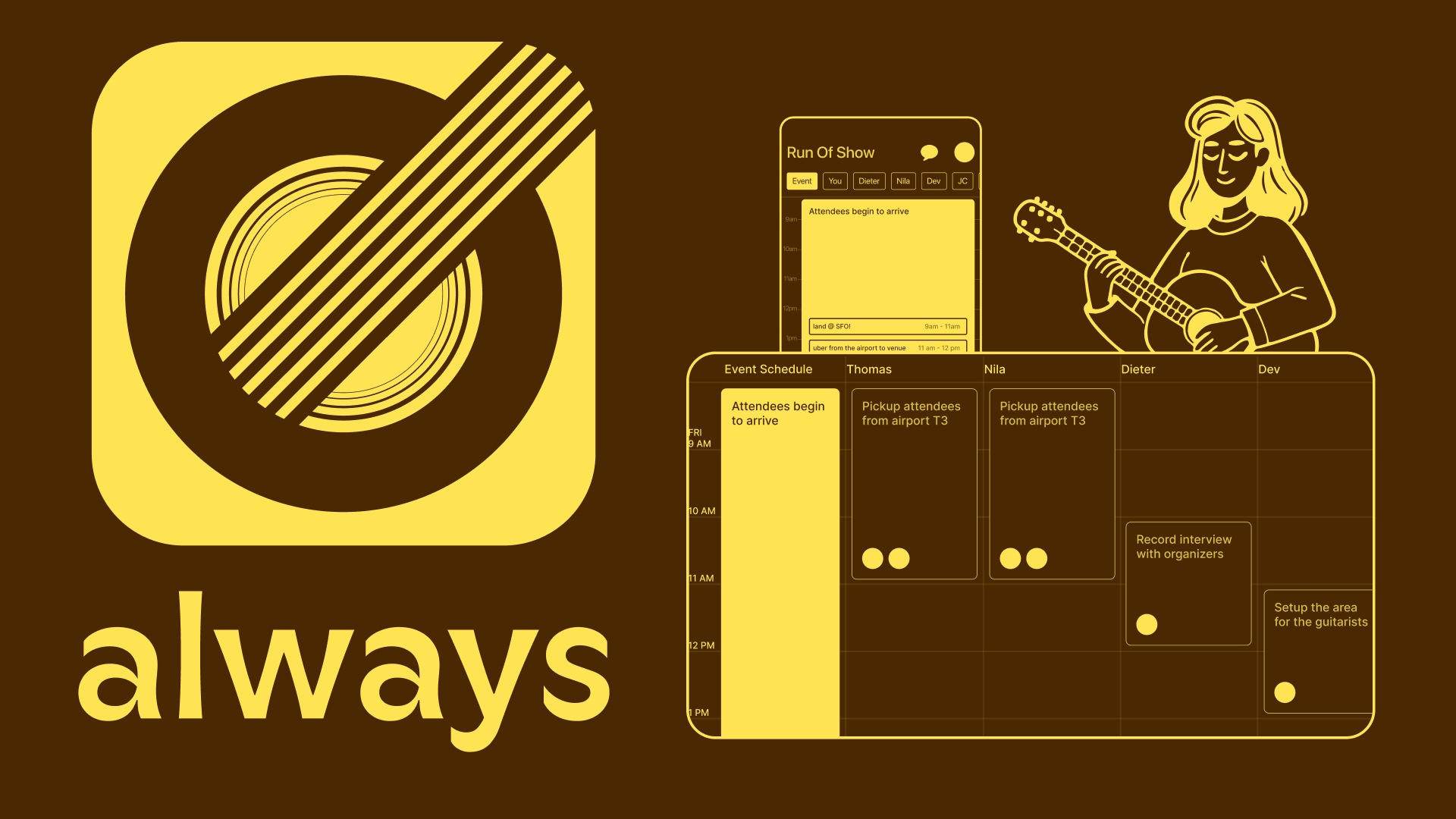 Always - always up-to-date run of show always in your hands media 5