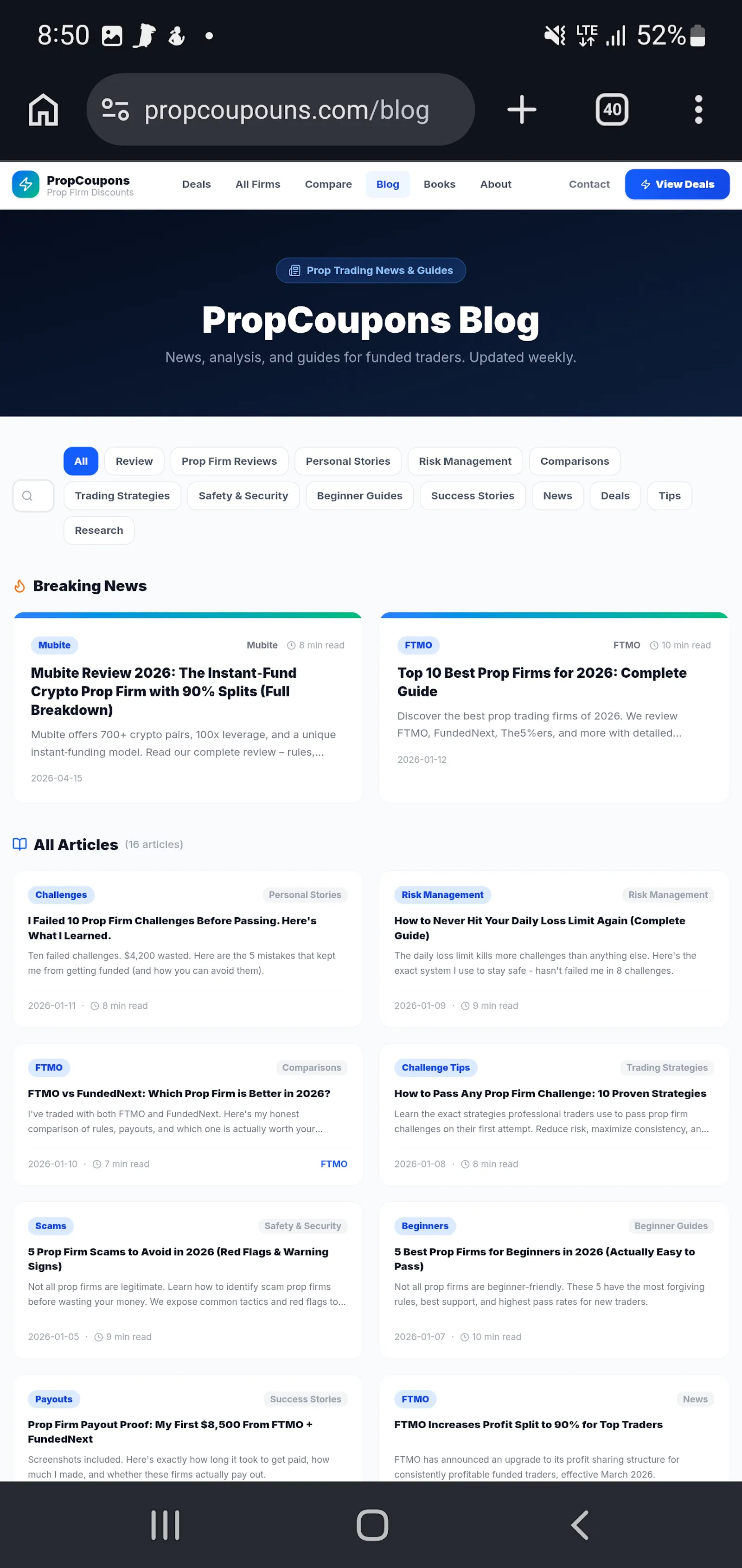 PropCoupouns; Live Rule Alerts and Deals screenshot 1