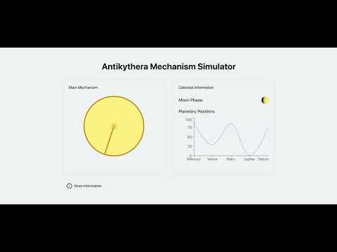 Simulador de mecanismo de Antikythera