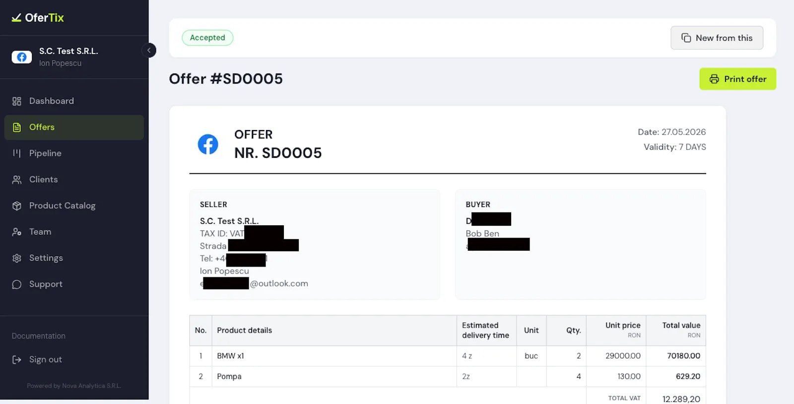 OferTix screenshot 2