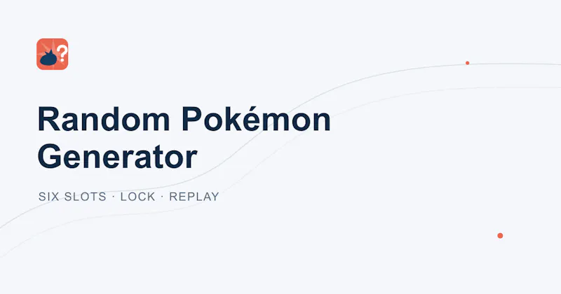 Random Pokemon Generator screenshot 1