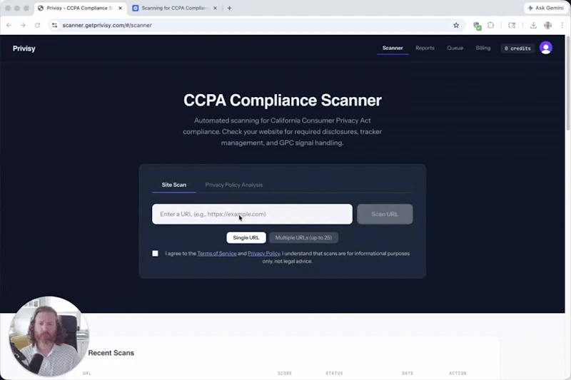 Privisy - Website Privacy Compliance screenshot 1 (video preview)