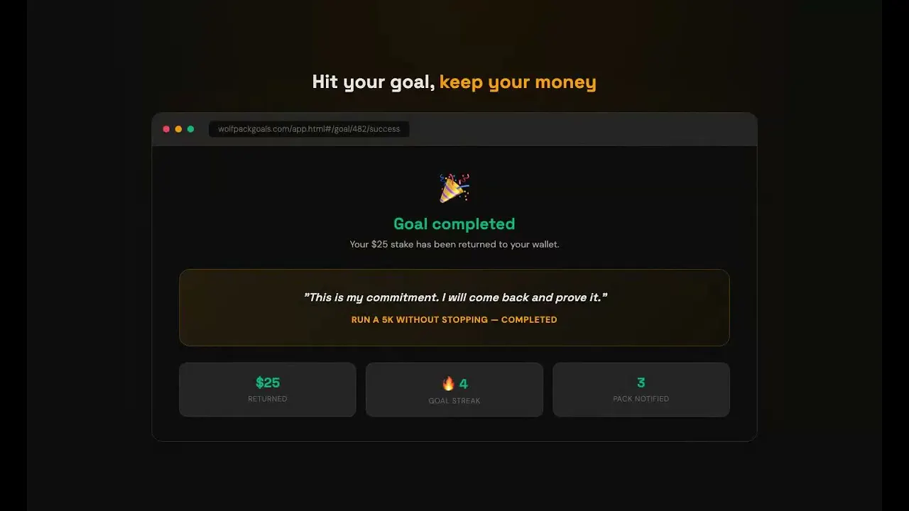 Wolf Pack Goals - Bet on your goals. gallery image