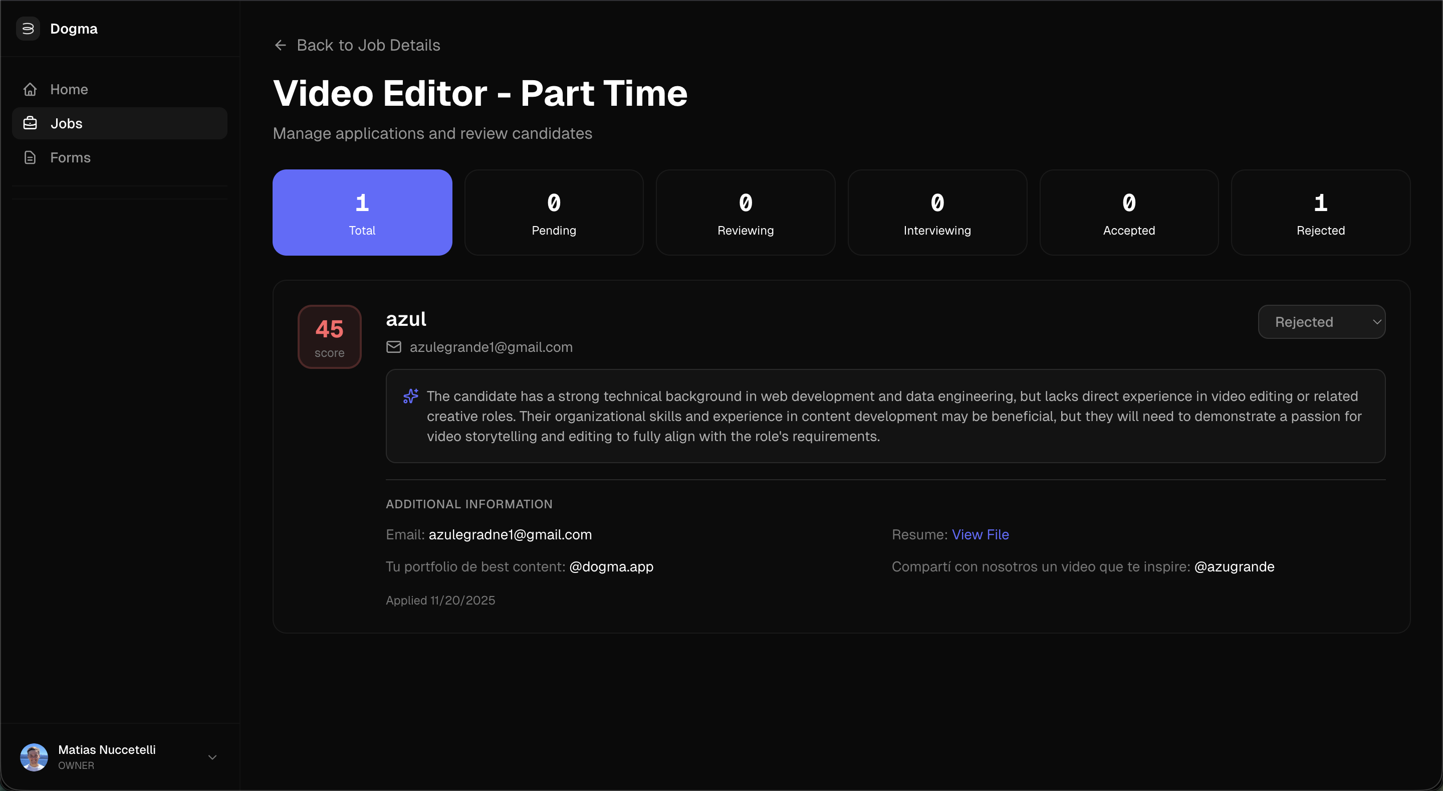 Recluta - Screenshot 3 showing product features and functionality