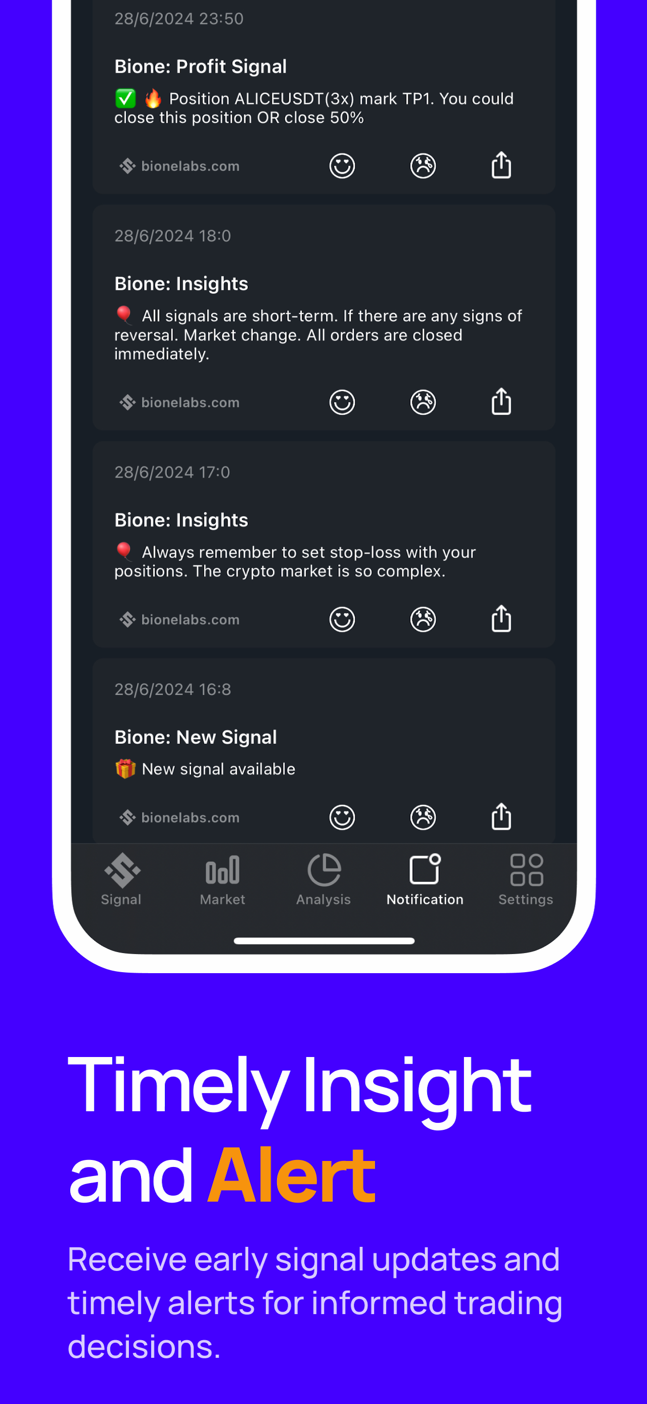 Bione: Signal Bitcoin e Crypto media 7