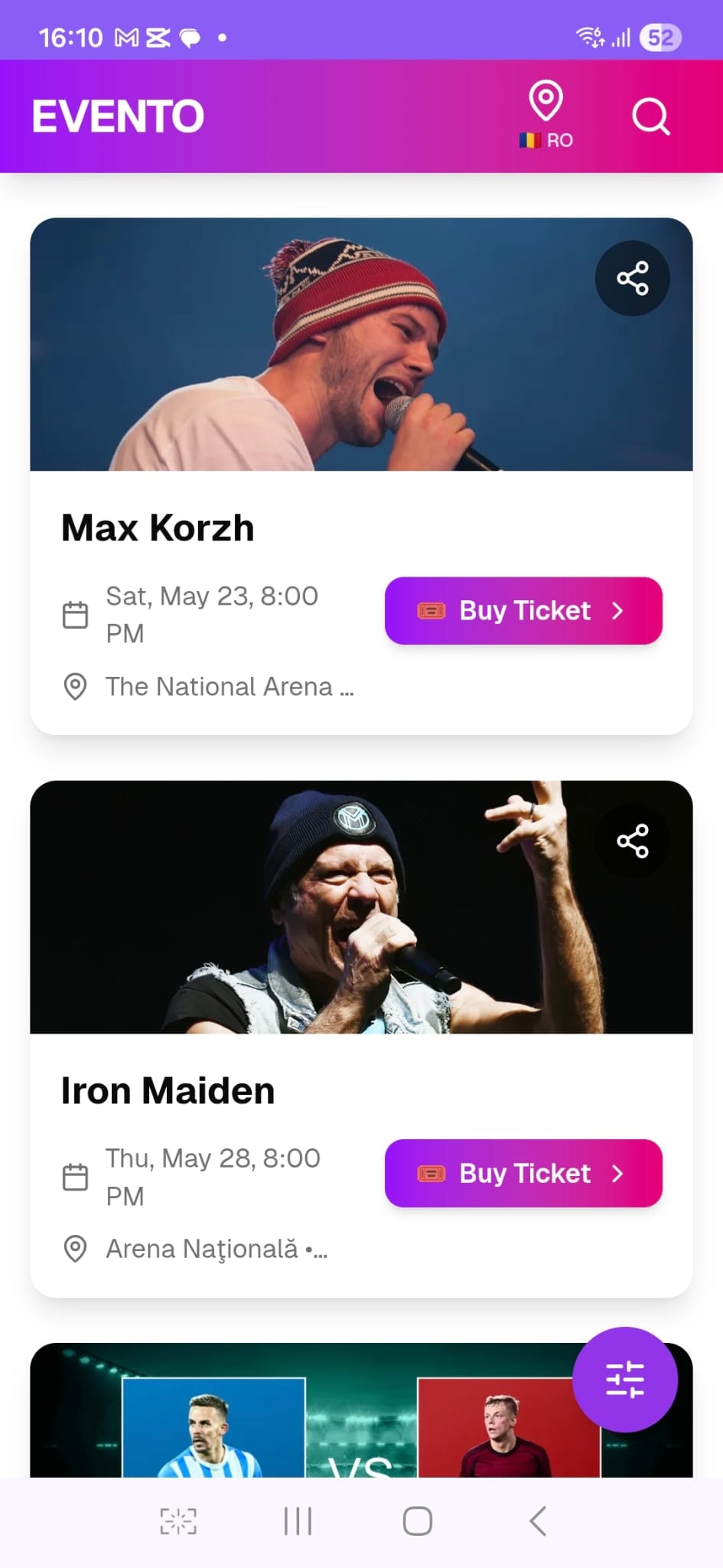 EVENTO - Screenshot 5 showing product features and functionality