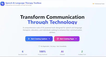 AI for Speech and Language Therapy gallery image