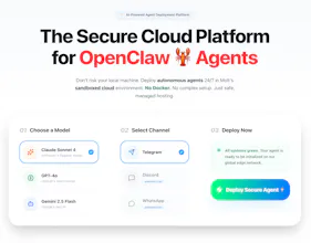 MOLT β Cloud Platform for OpenClaw gallery image