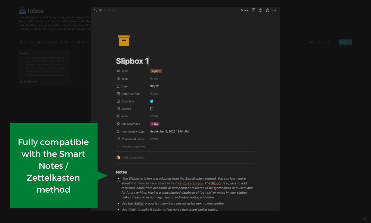 The System -- the Notion template to use gallery image