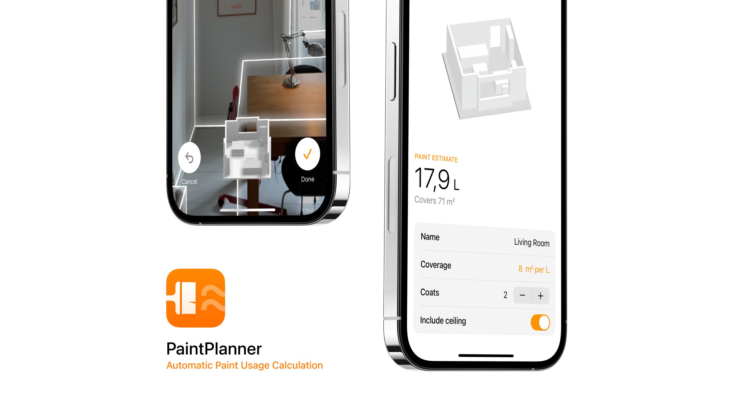 绘画者 - 带iPhone Lidar的自动涂料使用计算器媒体1