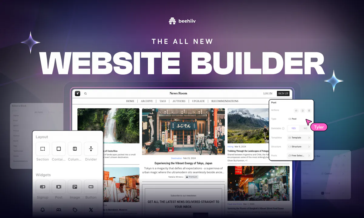 Website Builder by beehiiv