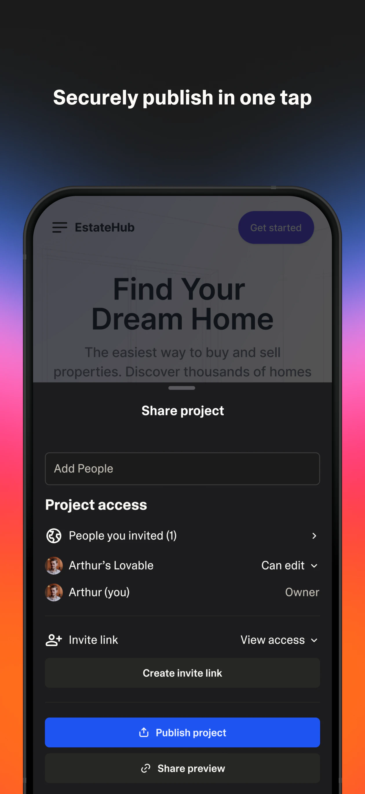 Lovable mobile app screenshot 5