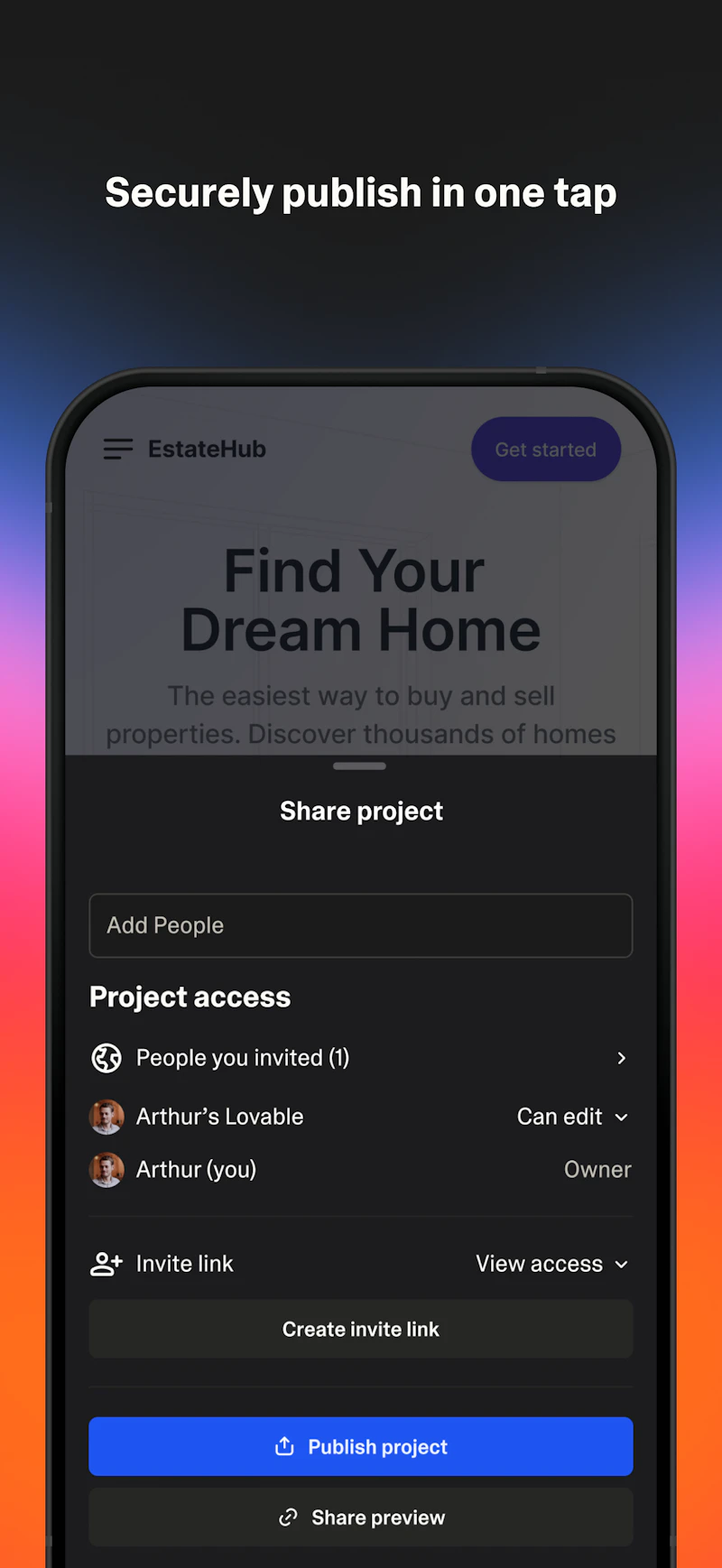 Lovable mobile app screenshot 5